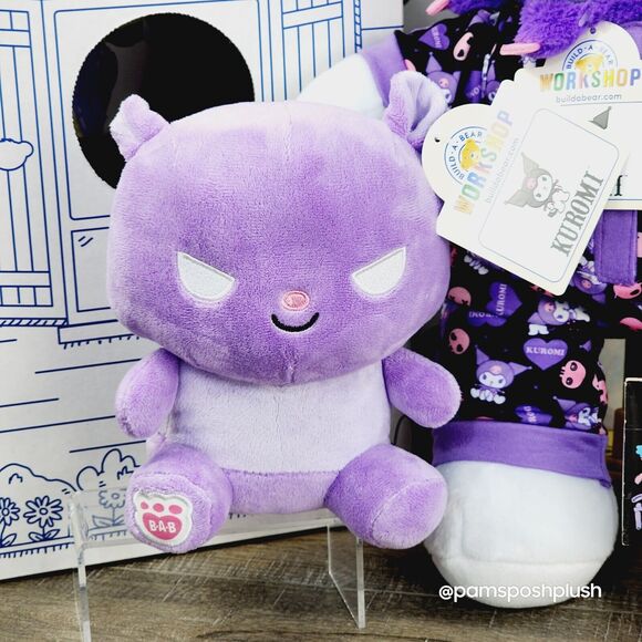 Build A Bear Sanrio 16" KUROMI, BAKU Mini 8" Hello Kitty Sleeper Plush Christmas - Picture 9 of 16